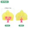 Unique Bargains Silk Plastic Durable Handcrafted Artificial Orchid Flower Heads 20 Pcs - 3 of 4