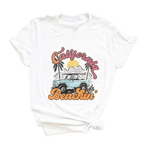 Simply Sage Market Women's California Beachin' Car Short Sleeve Graphic Tee - 1 of 3
