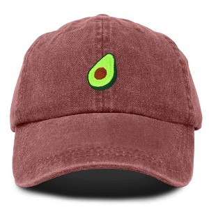 Dalix Avocado Embroidered Mens Cotton Dad Hat Baseball Cap Womens - 1 of 4