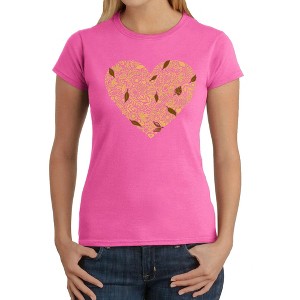 LA Pop Art Fall Vibes  - Women's Word Art T-Shirt - 1 of 4
