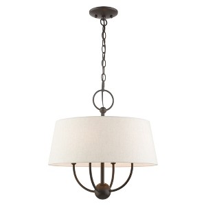 Livex Lighting Cartwright 4 - Light Pendant in  English Bronze - 1 of 1