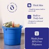Homz 17-Gallon Plastic Multipurpose Utility Storage Bucket Tub with Strong Rope Handles for Indoor and Outdoor Use, Blue (4 Pack) - 3 of 4
