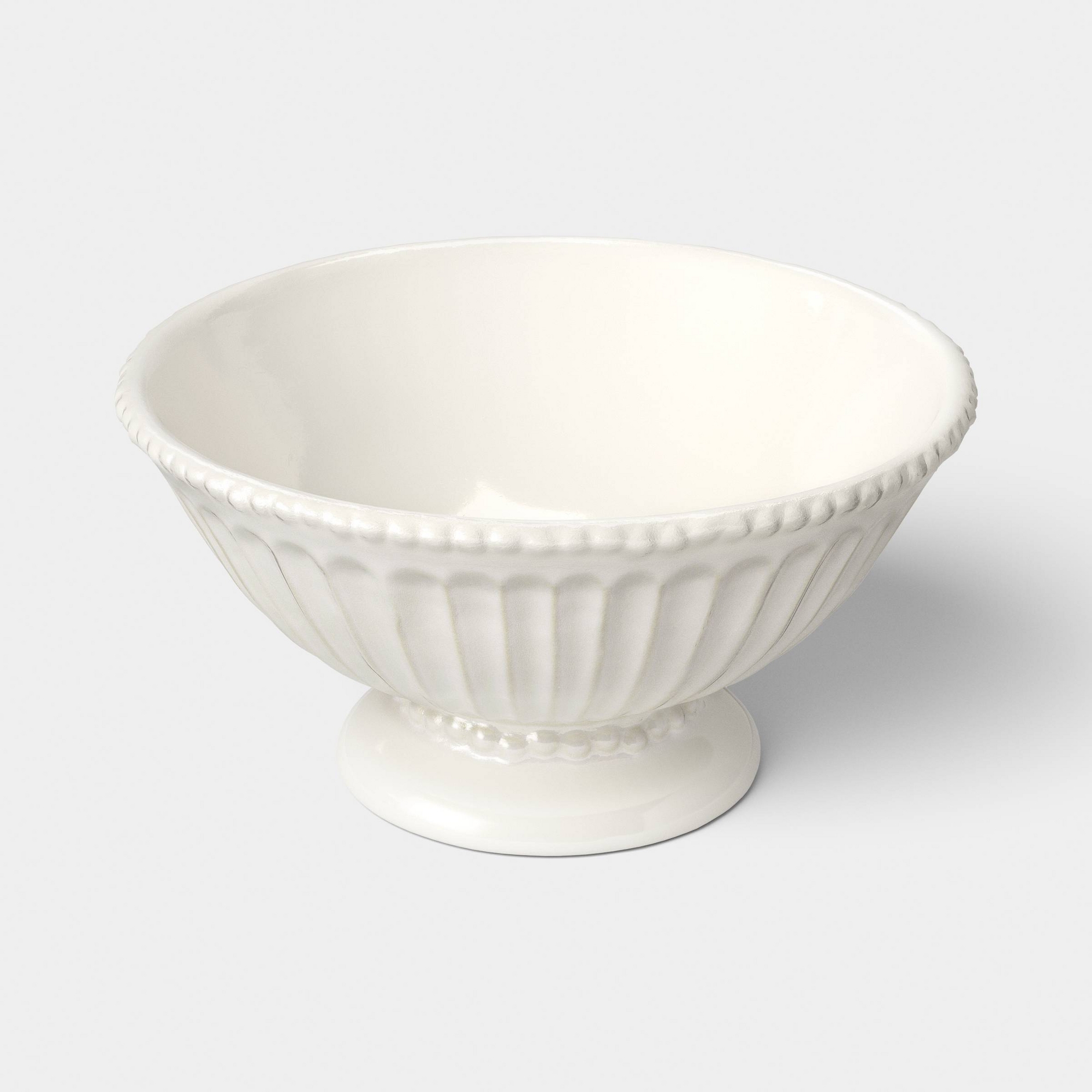 Beaded Cream Ceramic Fruit Bowl - Threshold™