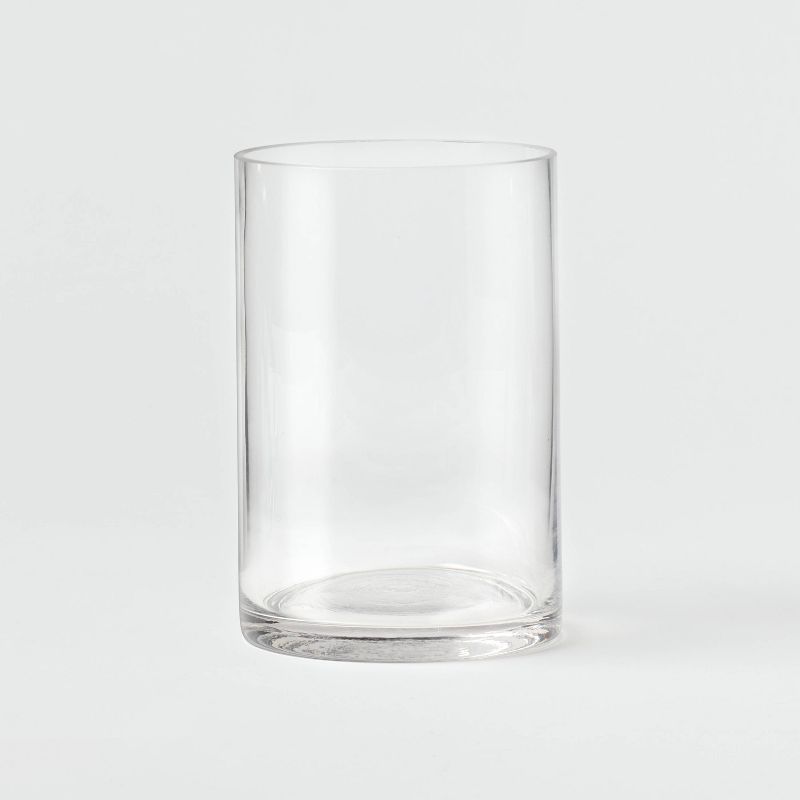 Clear Hurricane 3&#34; x 4&#34; Pillar Candle Holder - Room Essentials&#8482;, 1 of 5