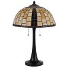 Cal Lighting 60W x 2 Whitton Tiffany Table lamp - 2 of 4