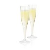 True Party Plastic Stemmed Champagne Flutes - Disposable Clear Plastic Glasses for Sparkling Wine Outdoors Parties - 5.5oz Set of 12 - 2 of 4