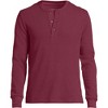 Lands' End Men's Long Sleeve Thermal Waffle Henley - 3 of 3
