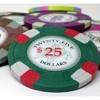 Slickblue Poker Knights 13.5g Clay Composite Poker Chips 25-Pack, Classic Vegas Style, Two-Tone Edge Spots, $25-$1,000 - 2 of 3