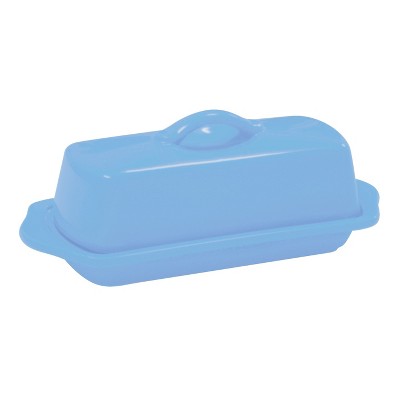 Chantal Full Size Ceramic Butter Dish, 8.5 Inch, Glacier Blue