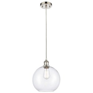 Athens - 1 Light Cord Hung Mini Pendant In Industrial Style-13 Inches Tall and 10 Inches Wide - 1 of 1