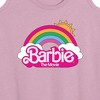 Women's - Barbie - Barbie Logo Rainbow Graphic Racerback Tank - 2 of 4