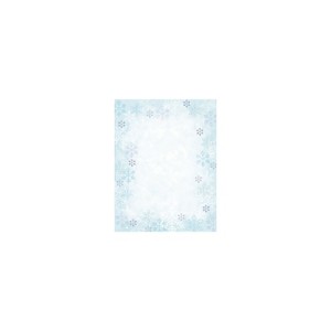 Great Papers Holiday Stationery Blue Flakes 80/Count 2011616 - 1 of 2