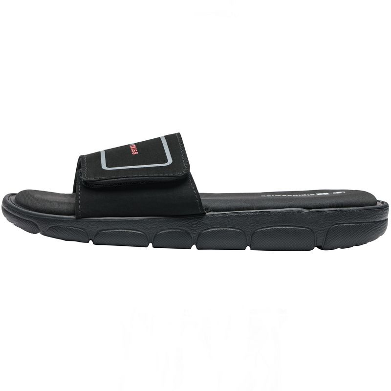 Alpine Swiss Gabe Mens Memory Foam Slide Sandals Adjustable Comfort Athletic Slide, 3 of 9