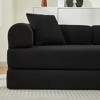 78.5" Corduroy Folding Convertible Sofa Bed with 2 Pillows and No Assembly Needed - 2 of 4
