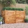 vidaXL Solid Acacia Wood Garden Raised Bed - Stackable Design, Open Bottom, Spacious 63"x23.6"x33.1" for Outdoor Gardening - 2 of 4
