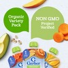 Gerber Organic Baby Food Pouches - Immune Builder Variety Pack - 9pk/3.5oz - 3 of 4