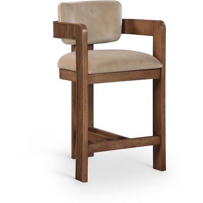 Meridian Furniture,Sacha Velvet Stool