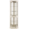 Sapphtopaz Corner Bookcase with Storage, Space Saving Display Curio Cabinet, Glass Bookshelf Shelf Tower for Small Spaces, Office - 4 of 4