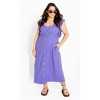 Women's Plus Size Jada Dress - lilac | CITY CHIC - 2 of 4
