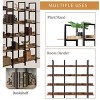 Whisen Vintage Industrial Style Bookcase with Metal Frame and MDF Board, Home Office Open Bookshelf - 4 of 4