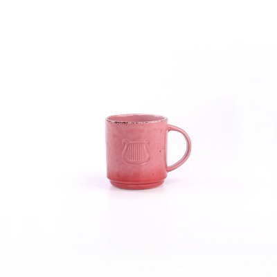 Foodesign Colors of Italy Red Stoneware Mug, Set of 4
