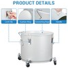 10 Gallon Fryer Grease Bucket Oil Disposal Caddy, Steel Fryer Oil Transport Container Rust-Proof Coating, Grease Can With Lid, Lock Clips, Filter Bag - 3 of 4