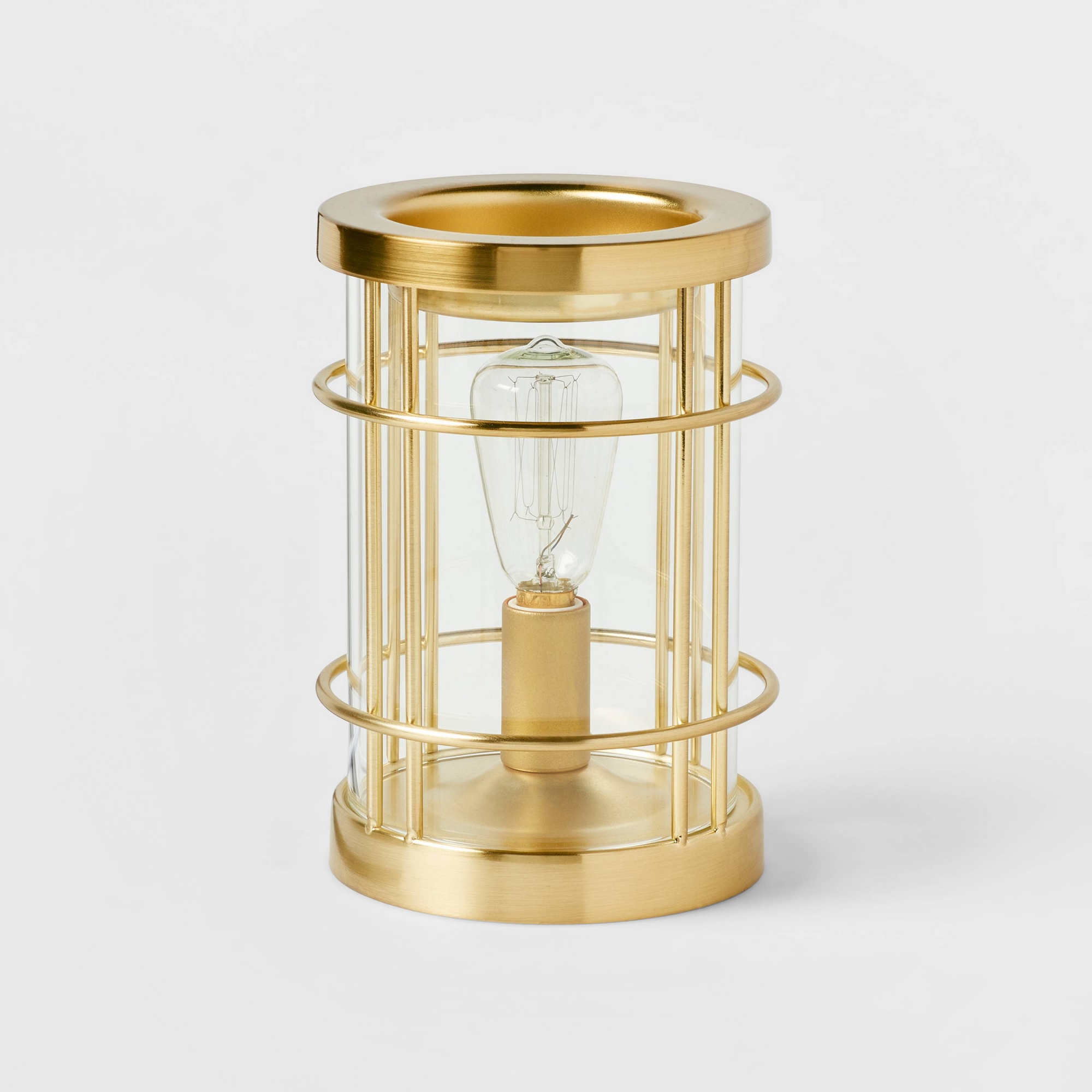 6.5" x 4.5" Edison Bulb Metal Scent Warmer Bronze - Threshold™