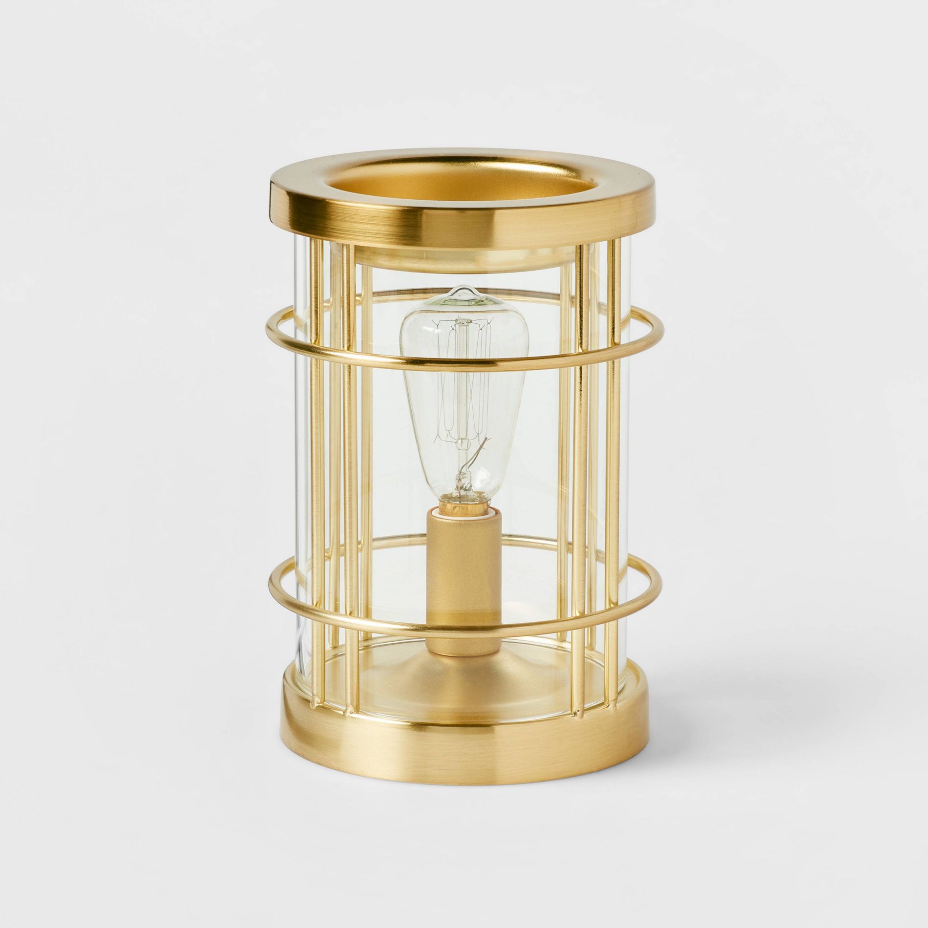 6.5" x 4.5" Edison Bulb Metal Scent Warmer Bronze - Threshold™