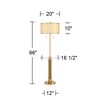 Possini Euro Design Possini Euro Granview 66" High Glass Table Floor Lamp with USB Ports - 4 of 4
