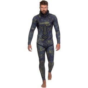 Cressi 5mm Lampuga Men's 2-pcs Camouflage Patterned Freediving Wetsuit - 1 of 4