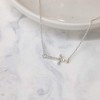 Dicksons Small Horizontal Cross Made of Jewel-Tone Accents Sterling Silver 18-Inch Pendant Necklace - 2 of 3