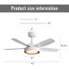 Sofucor 42'' Ceiling Fans with Lights and Remote for Living Room White - 3 of 4