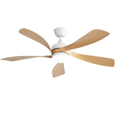 Sofucor Ceiling Fan With Remote Control, 52", Solid Wood, 3 - View #2