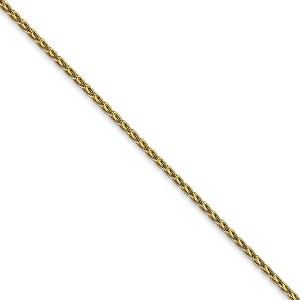Black Bow Jewelry 1.5mm 10k Yellow Gold Parisian Wheat Chain Necklace - 1 of 4