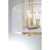 Savoy House Avalon 3 - Light Semi-Flush Mount in  Warm Brass - 2 of 3