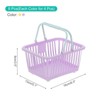 Unique Bargains Plastic Grocery Shopping Toy Storage Mini Decorative Baskets 6.3" x 3.5" x 5.1" 8 Pcs - 2 of 4
