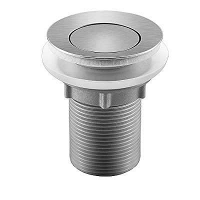 ALFI Solid Stainless Steel Pop-up Drain with Overflow