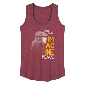 Women's - John Lennon - John Lennon Profile Graphic Racerback Tank - 1 of 4