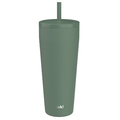 Zak Designs 30 fl oz Stainless Steel Straw Tumbler