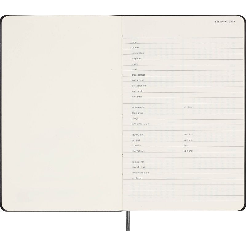 Moleskine Undated Weekly 12 Month Large Hardcover Planner, 4 of 13