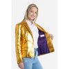 OppoSuits Women's - Shiny Gold And Silver Blazers - 4 of 4