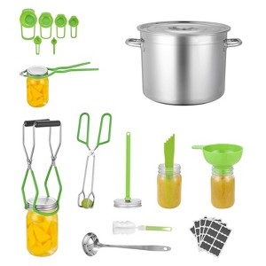 VEVOR Canning Supplies Starter Kit, 11 Pieces Stainless Steel Water Bath Canning Kit for Beginners, Canning Tools Set, Green - 1 of 4
