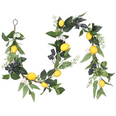 lemon blueberry wreath