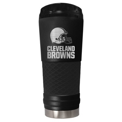 NFL Cleveland Browns The Stealth Draft 24oz Powder Coated Laser Etched Vacuum Insulated Tumbler