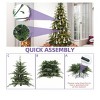 7.5ft Prelit Slim Fraser Grande Christmas Tree With Remote Control Artificial Hinged Drooping Pencil Holiday Christmas Tree - 4 of 4