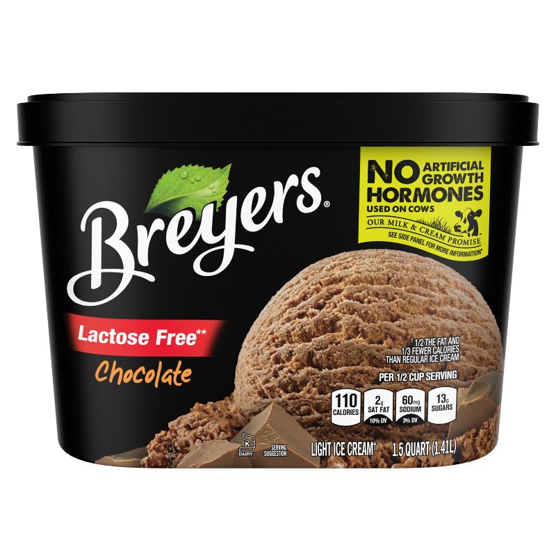Breyers Lactose Free Chocolate Ice Cream - 48oz, 3 of 8