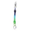 Unique Bargains Lobster Hook Coil Design Keyring Keychain Wrist Band Strap Rope Green - 3 of 4