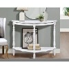NicBex Half-Moon Console Table with Open Storage Shelf Modern Entryway Table with Wood Frame for Hallway,Living Room - 2 of 4