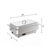 9QT Electric Chafing Dish Buffet Set, Stainless Steel Food Server with Temperature Control Display for Parties, Catering, and Festivals. - 2 of 4