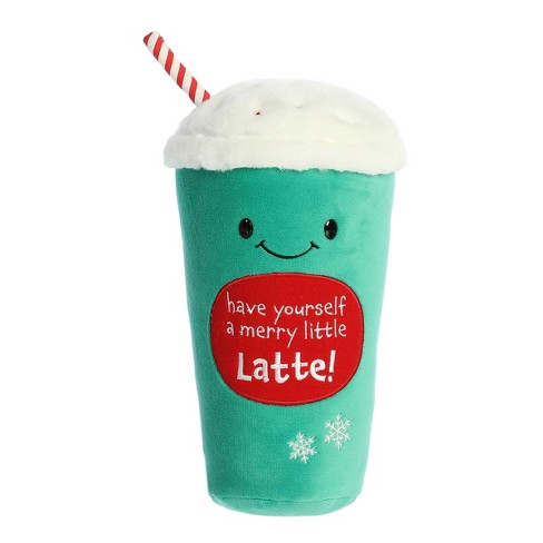 Aurora Medium Merry Little Latte Just Sayin' Festive Stuffed Animal ...
